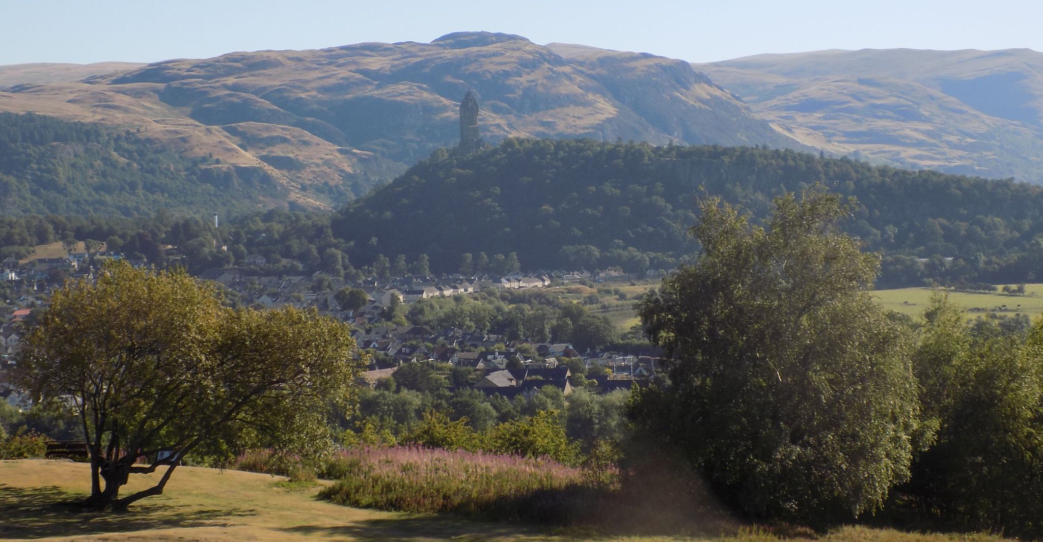 Dumyat and Wallace Monument from Stirling Castle